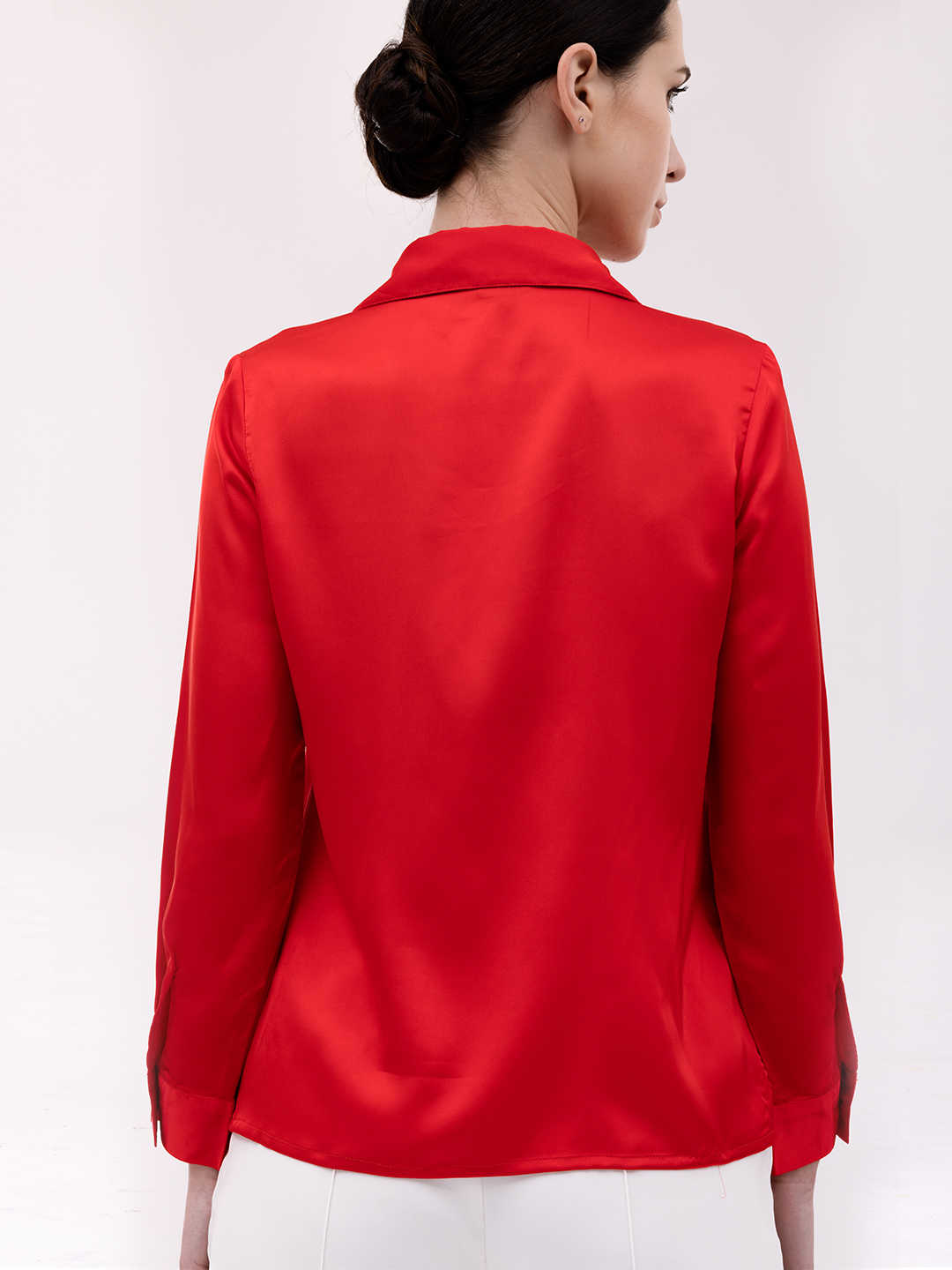 Red 9-5 Sleek Shirt - Back