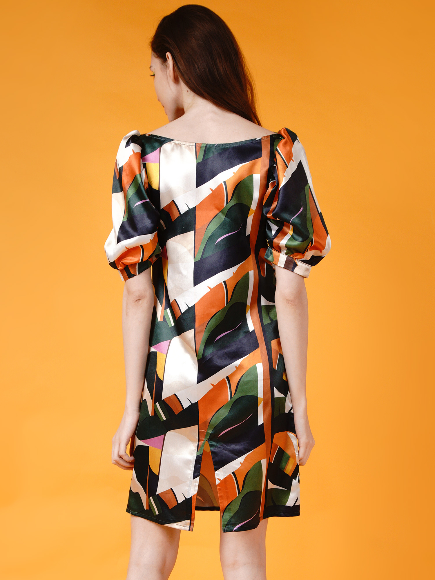 Colorful abstract dress -5