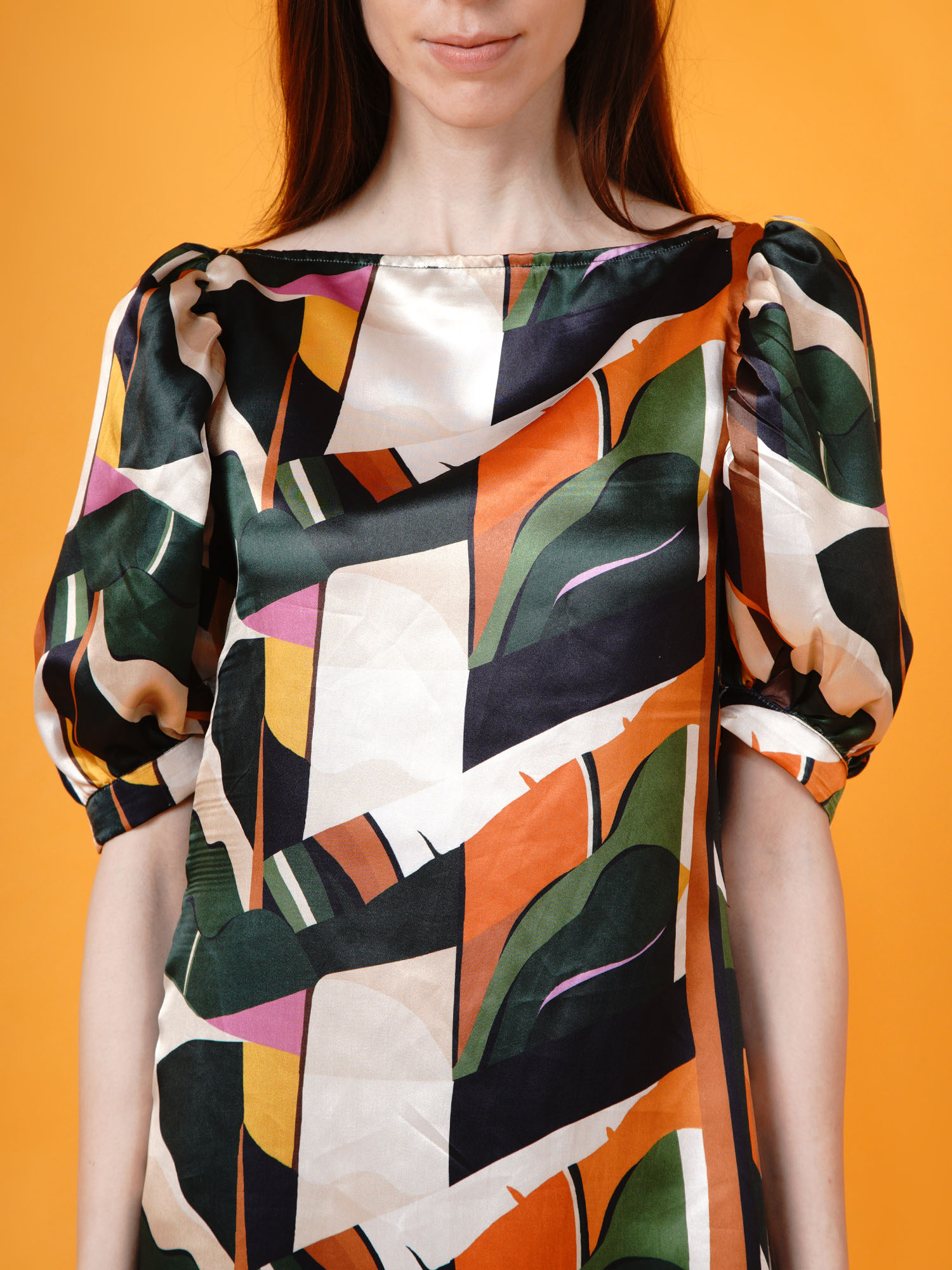 Colorful abstract dress -4