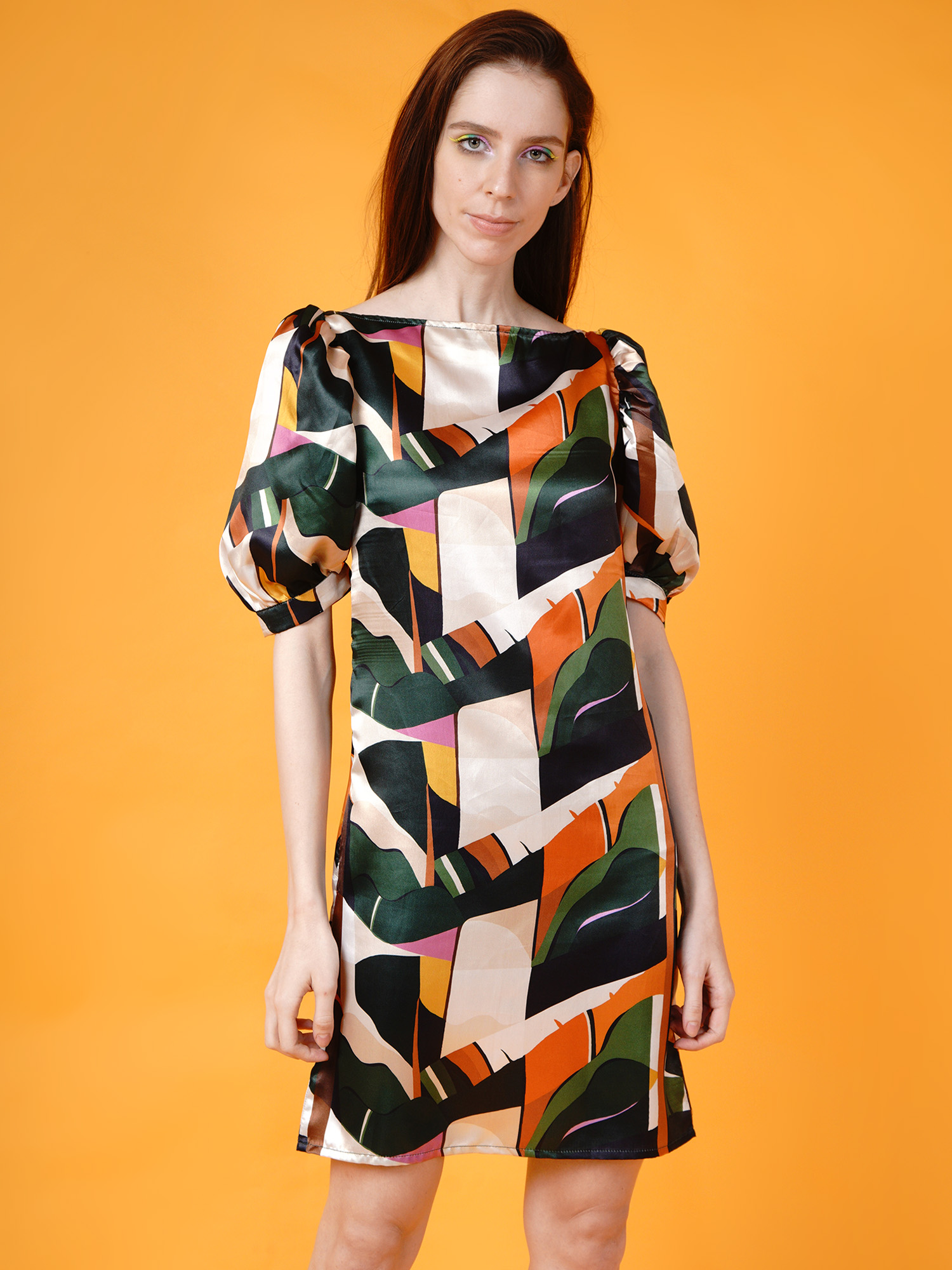 Colorful abstract dress -2