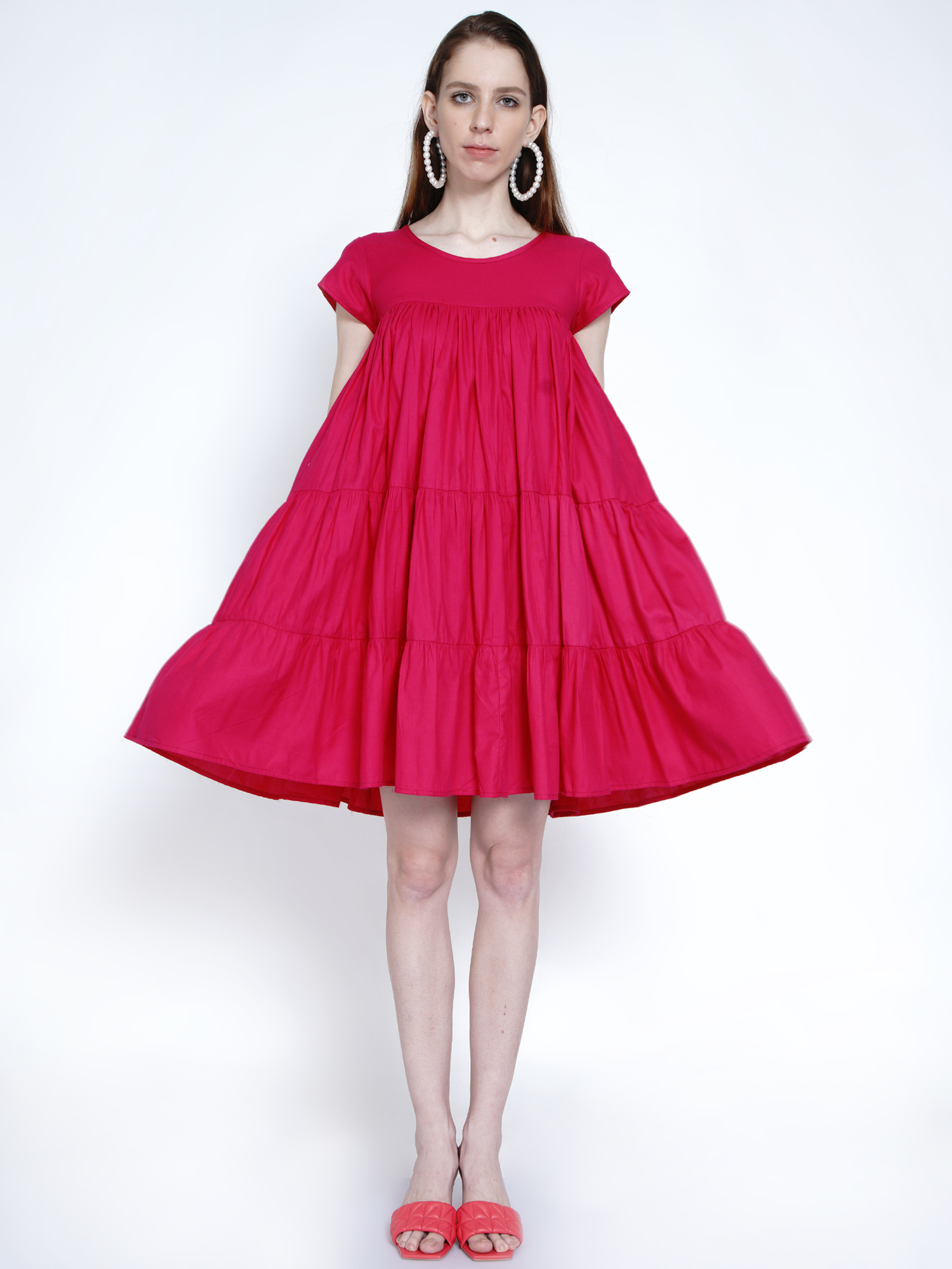 Oversized flared dress -5