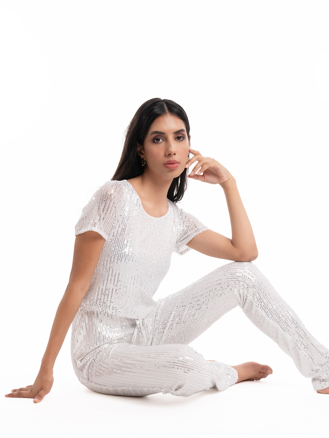 Bling it on Jumpsuit White -3