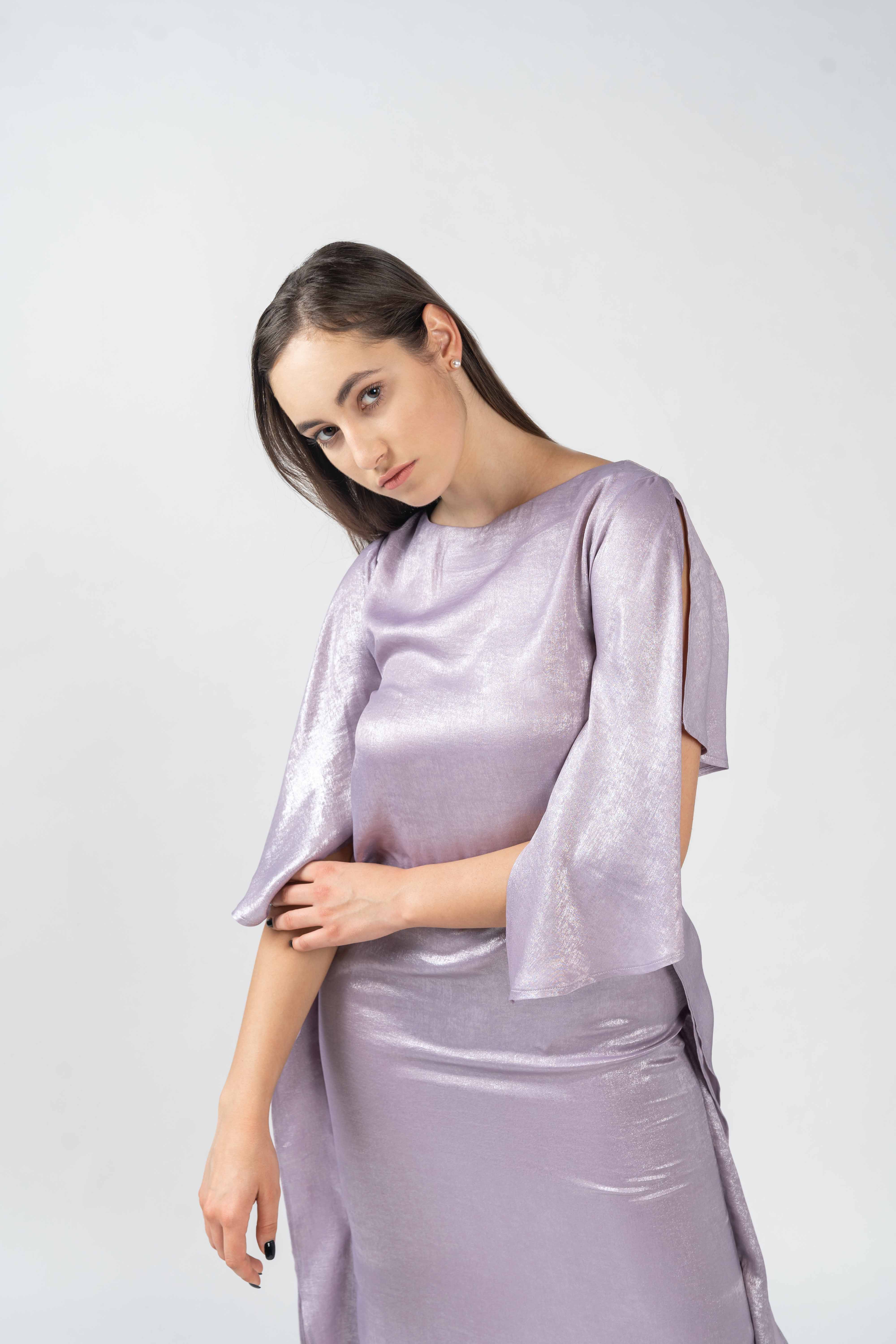 Kaftan Maxi  Dress Lavender -4