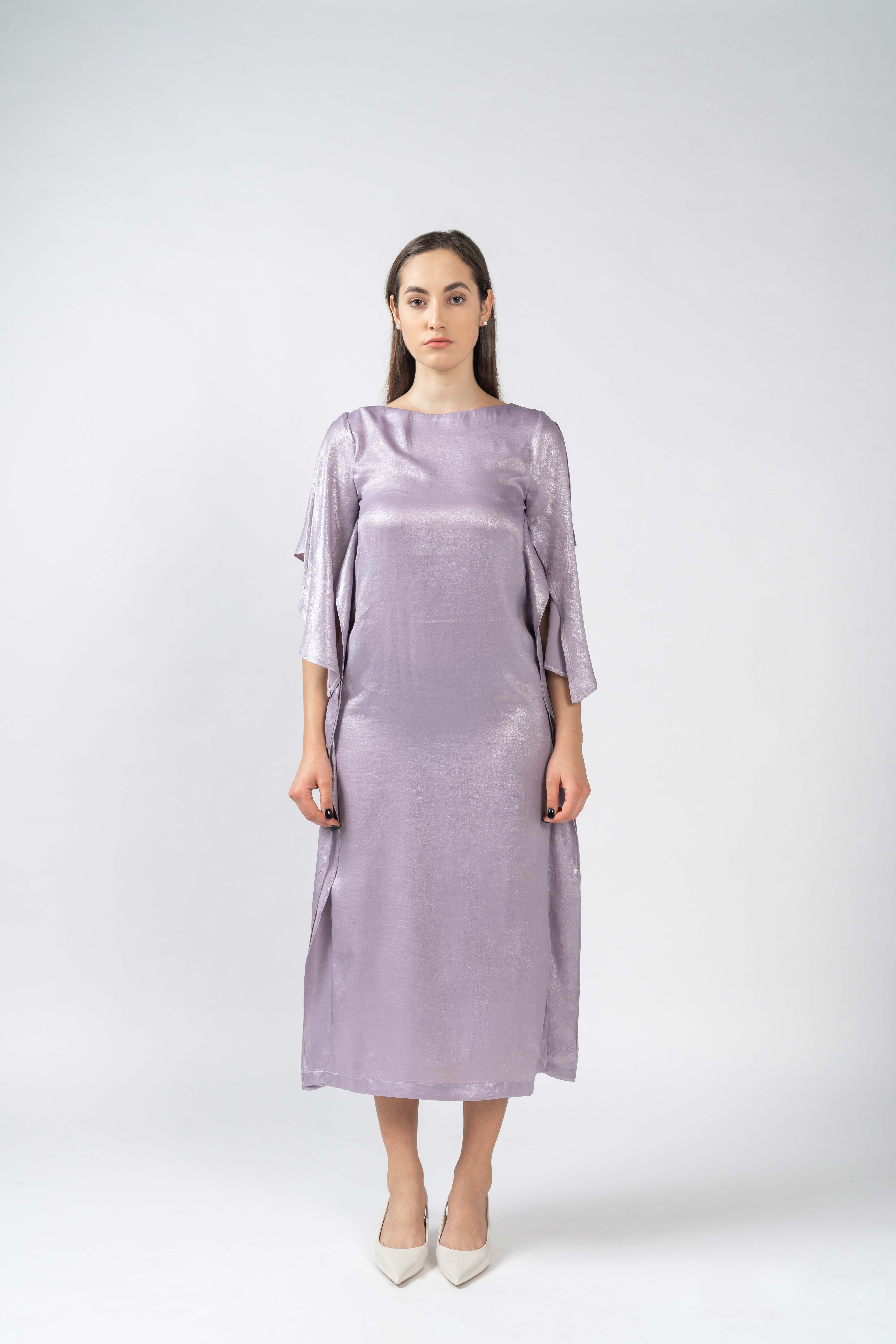 Kaftan Maxi  Dress Lavender - Front