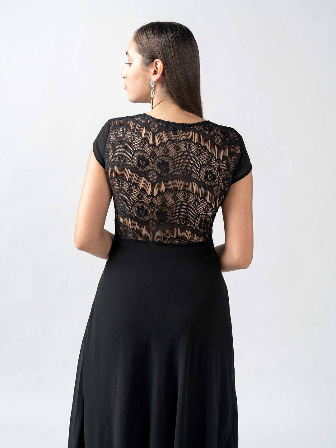 Lace gown dress -4