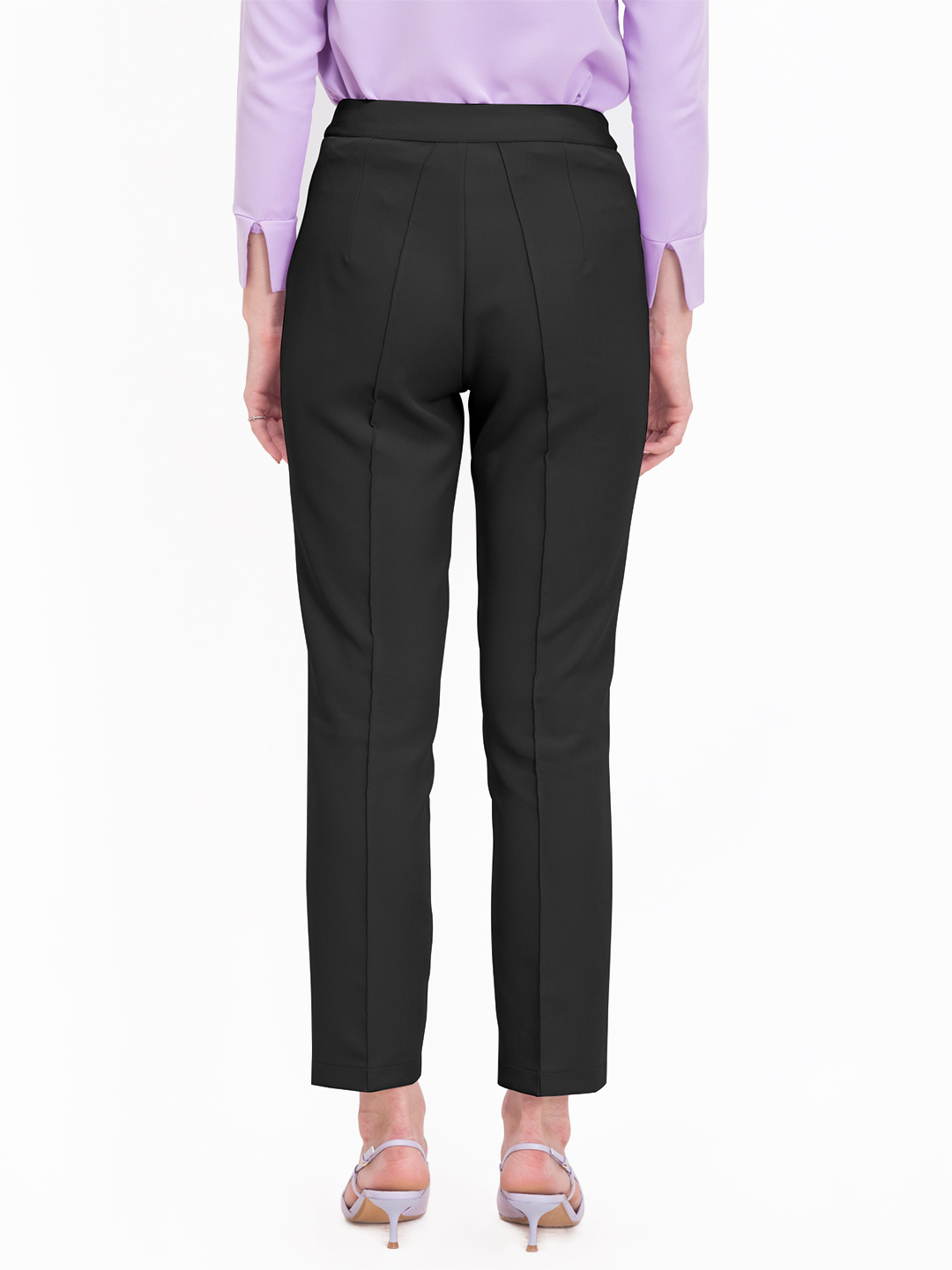 Formal Straight Pants Black -2
