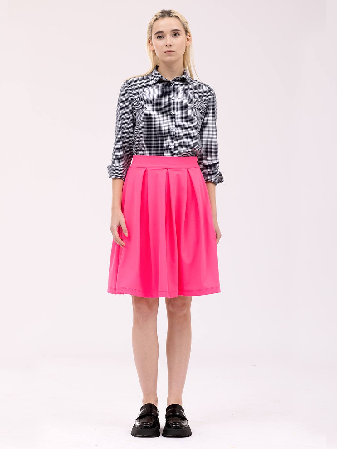 Neon Pink Alert Skirt -1