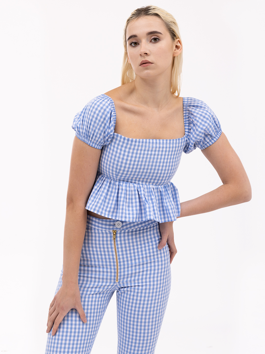 Blue  Everyday  Essential Co-Ord Set -4