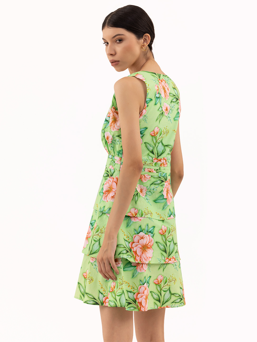 Garden Explorer Bright  Floral Print Dress -4