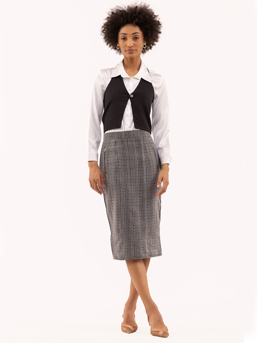 Boss Lady Office Co-Ord Set 3 Piece - Front