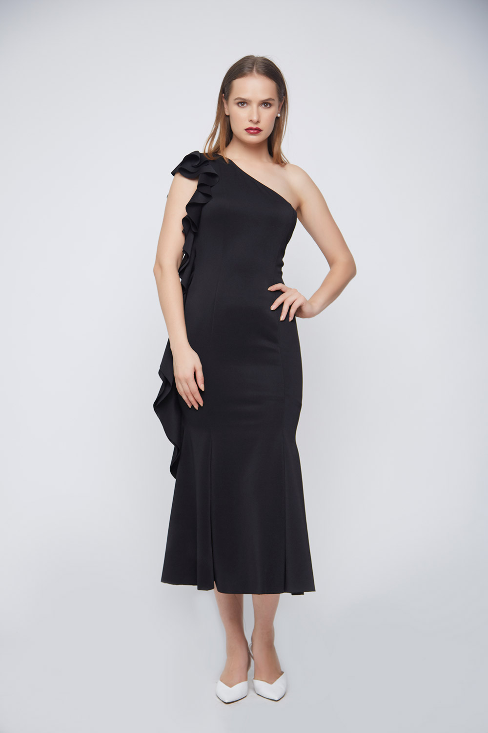 Bodycon Black Punto Dress -2