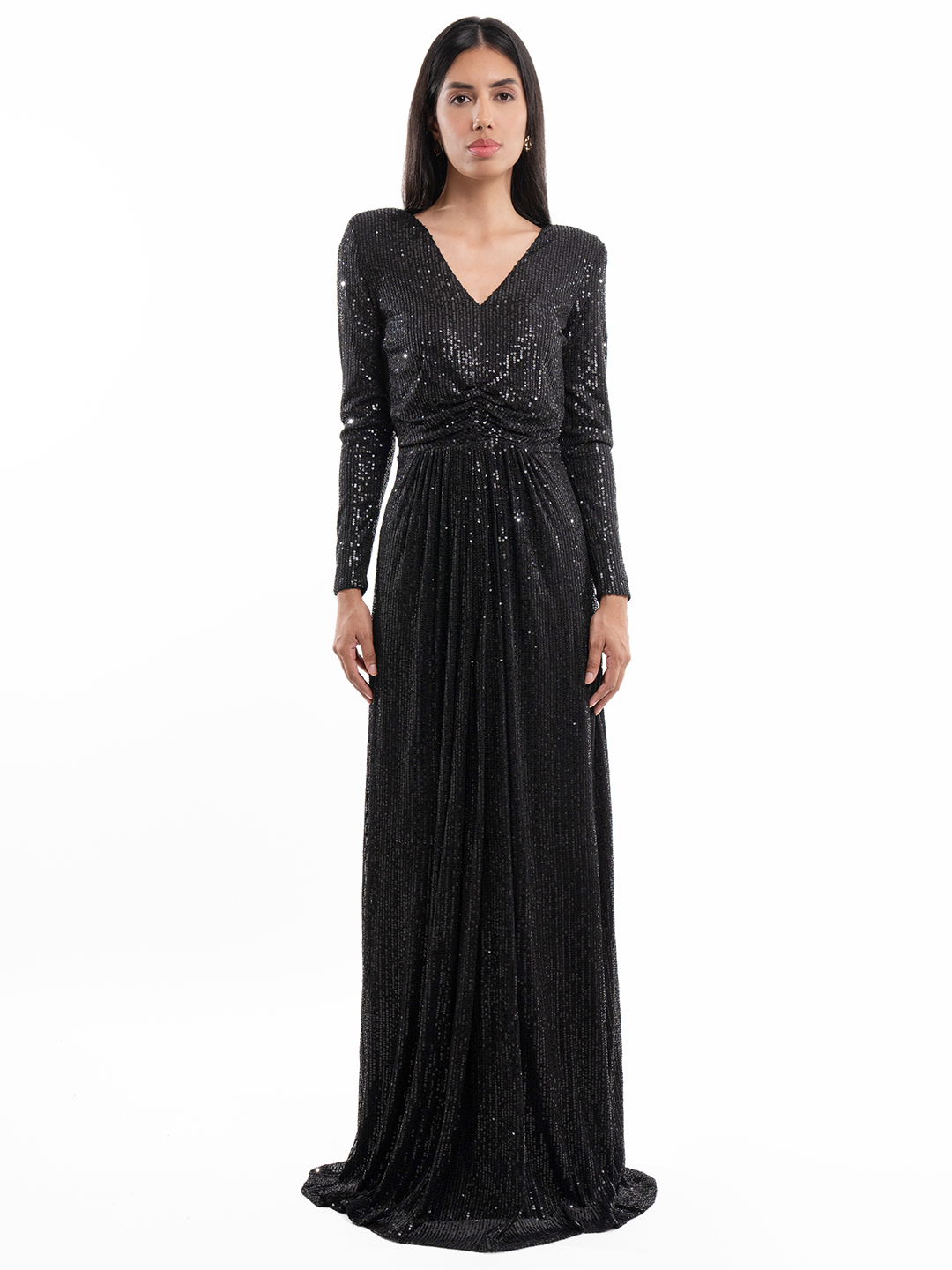 Dazzle In Divine Black Dress - Front