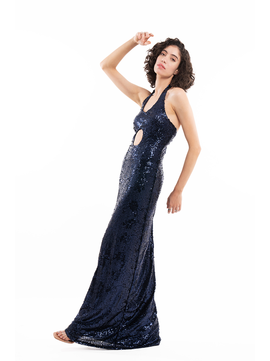 Glitterati Gala Gown Blue Dress -3