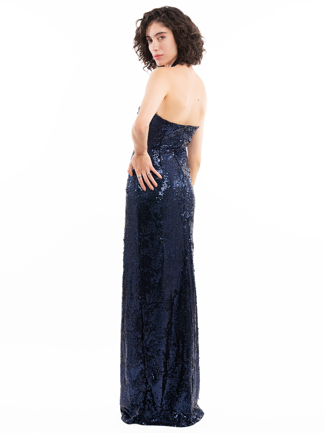 Glitterati Gala Gown Blue Dress -2