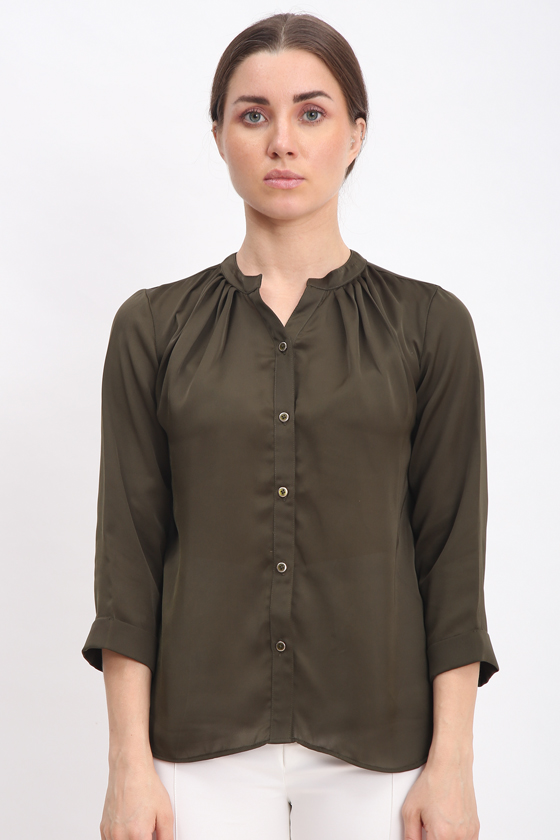 Gathered Casual Shirt - Front