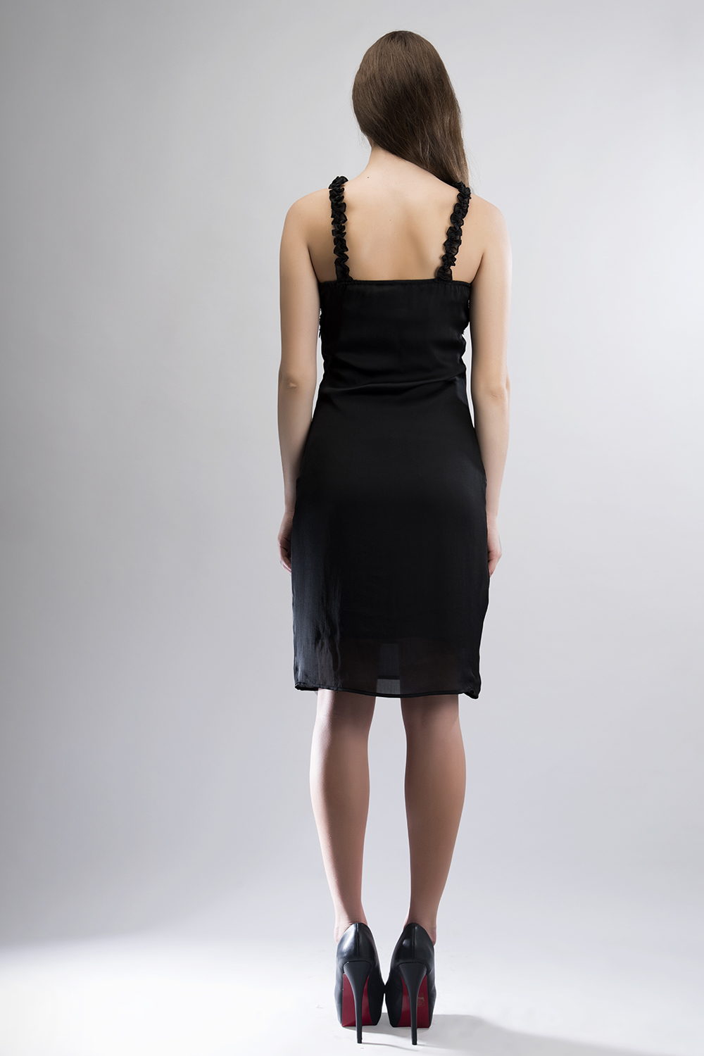 Sequin Black Short Dress -1