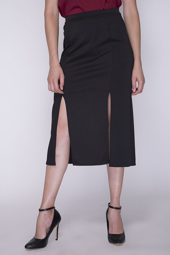 Front Slit Skirt - Front