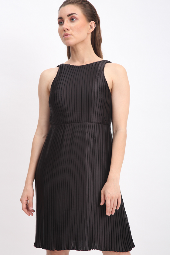 pleated evening dress new - Front