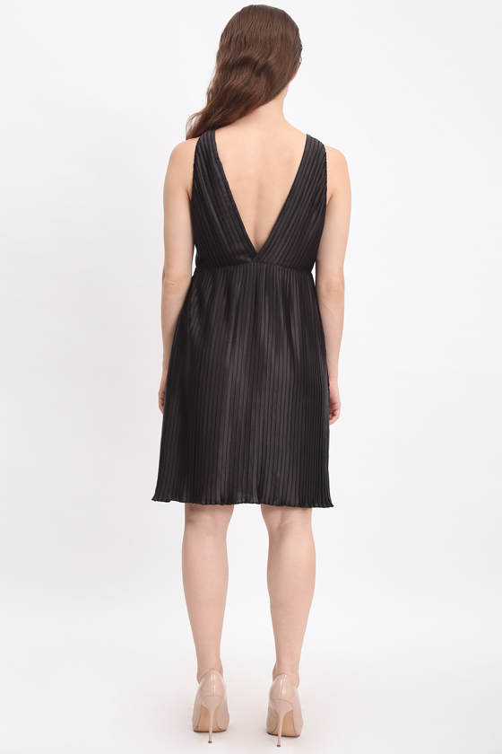 pleated evening dress new - Back
