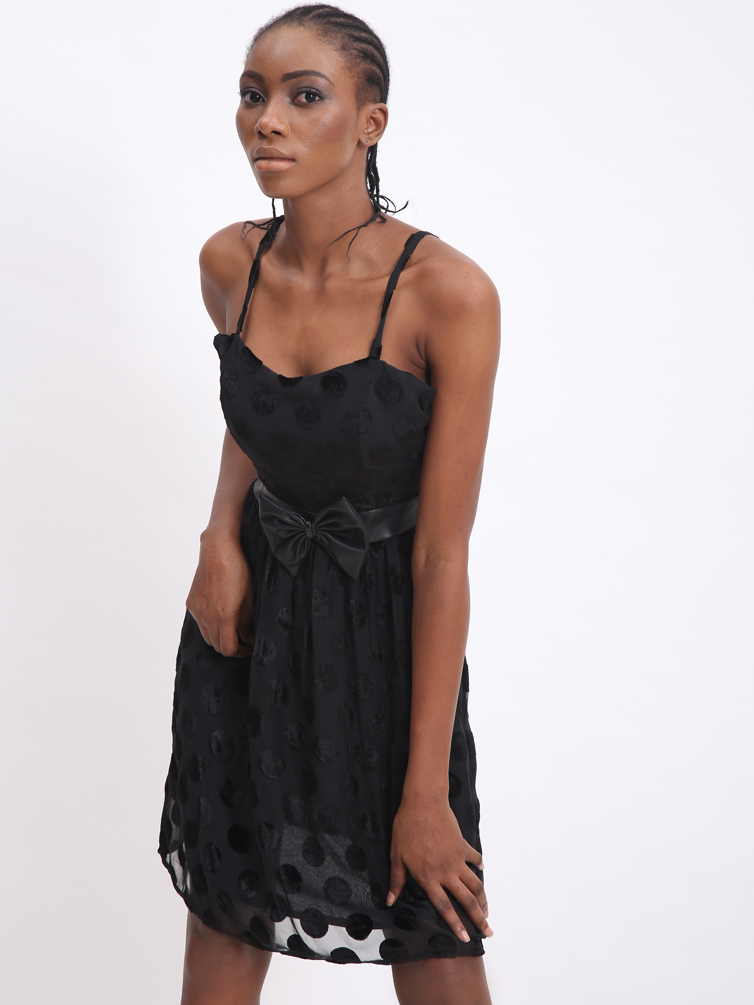 Black Bow Party Dress -1