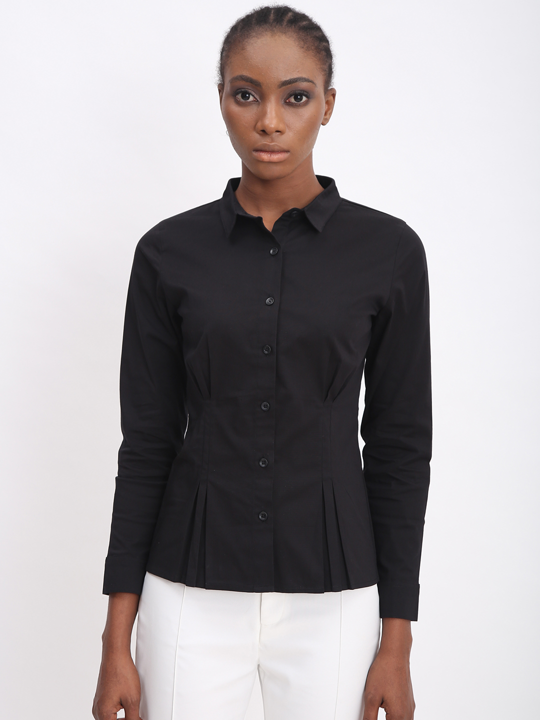 Straight Fit Basic Shirt - Front