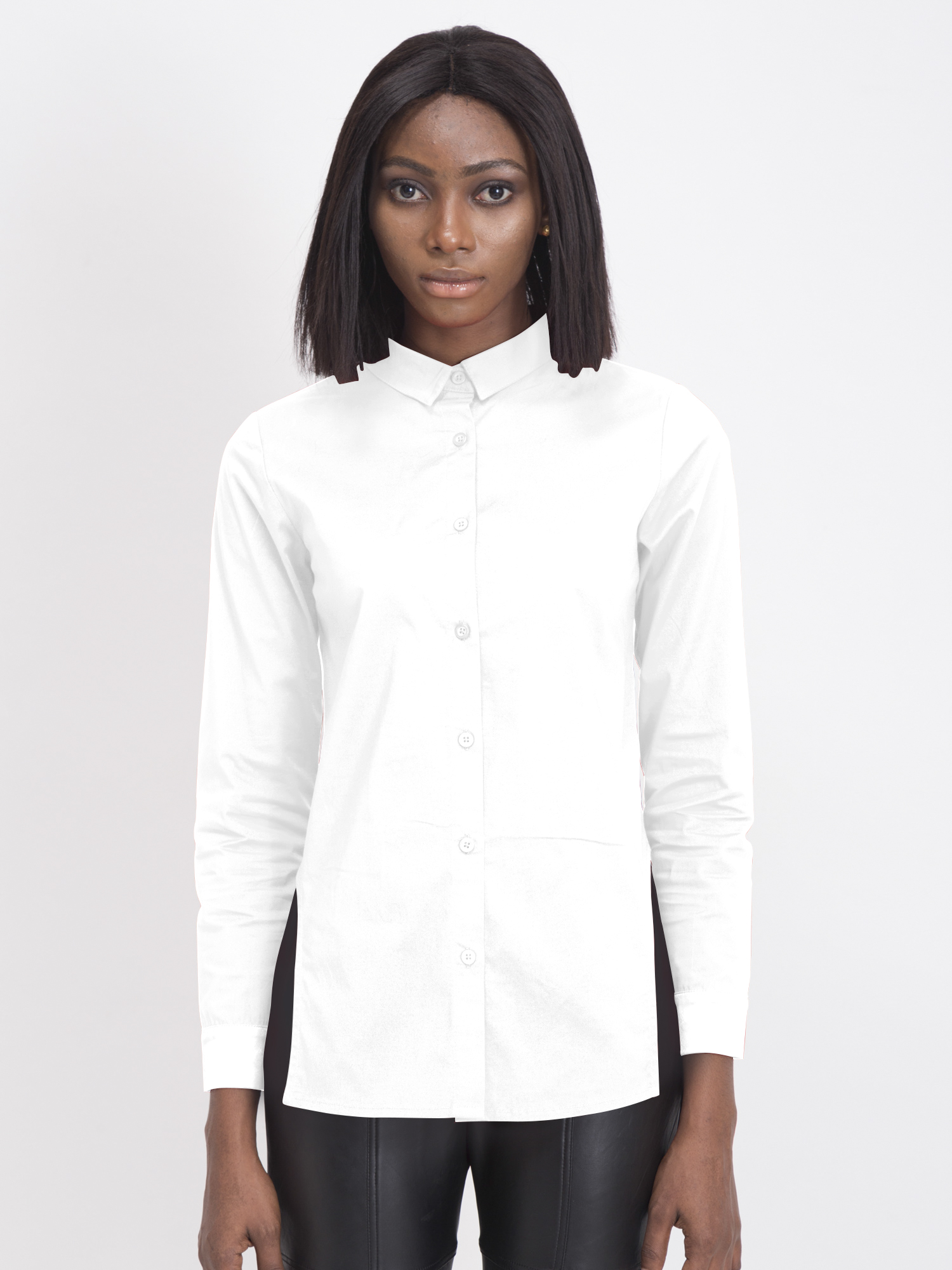 Slit Straight Top White - Front