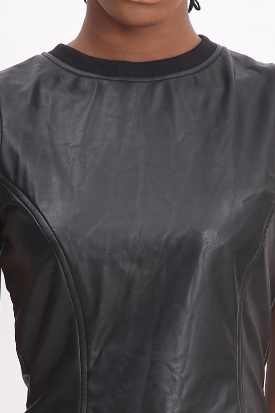 Technical Leather Top - Back