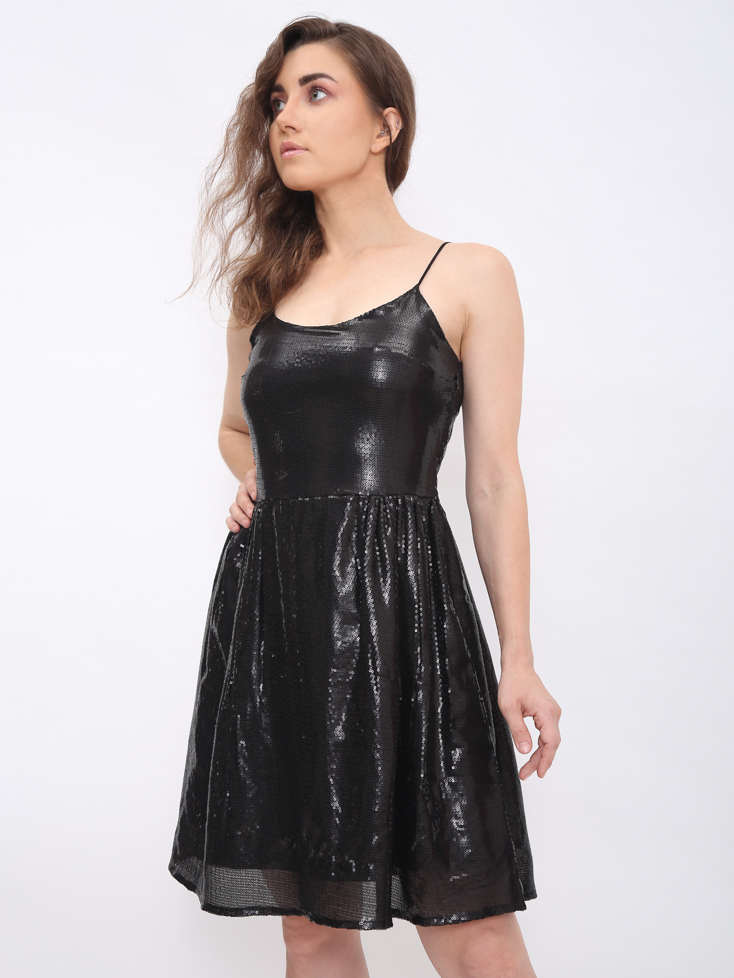 Black Slip Glamour Dress -1