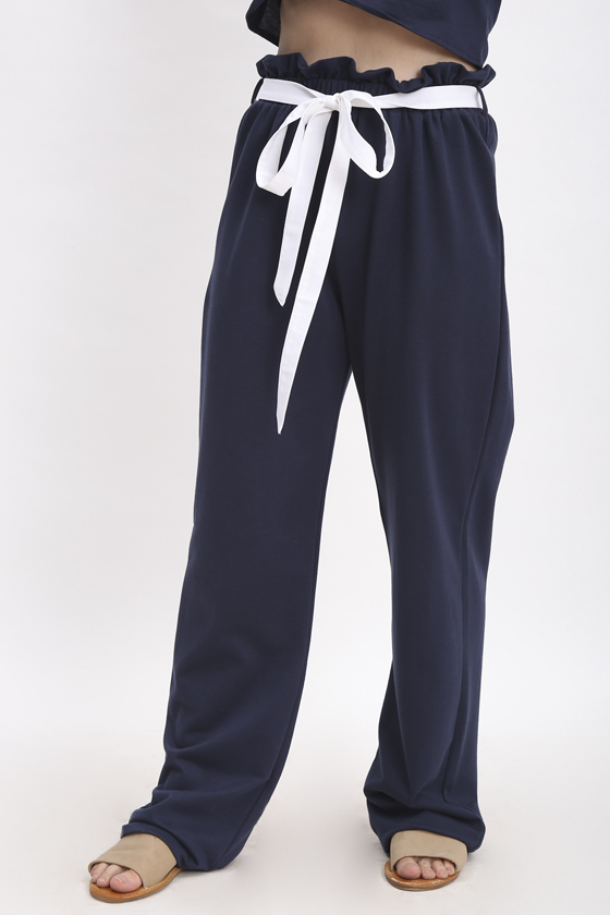 Tie-up jogger pants - Front