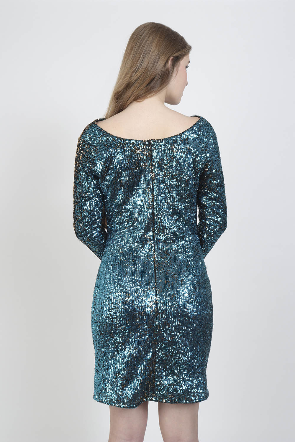 Moonlight Sequin Party Dress - Back